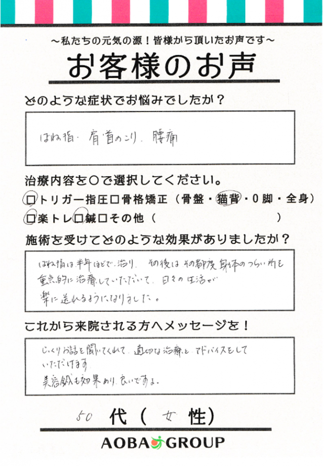 アンケート用紙